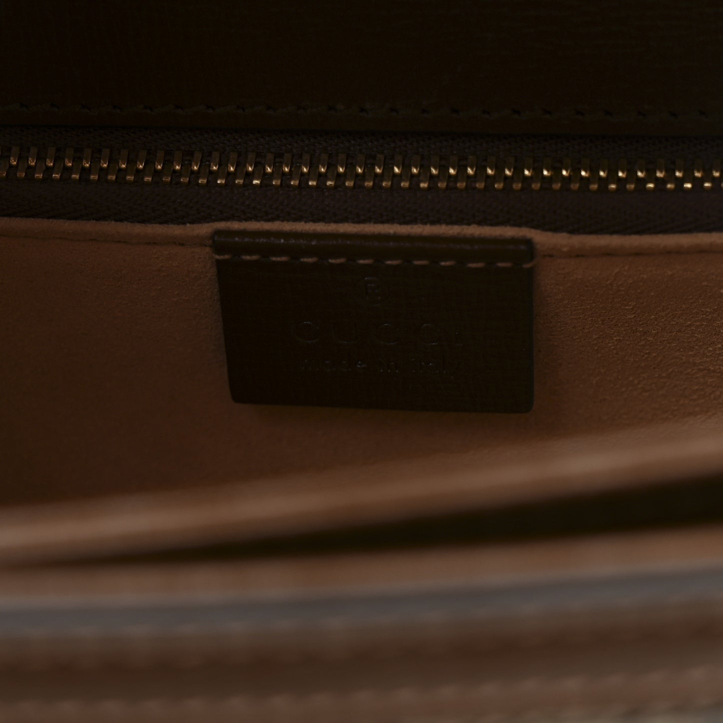 GG Supreme Monogram Horsebit 1955 Shoulder Bag Beige Brown Sugar