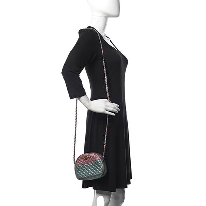 Gucci Laminated Nappa Trapuntata Mini Zumi Dome Shoulder Bag Rosa Lago Rame 2 of 10
