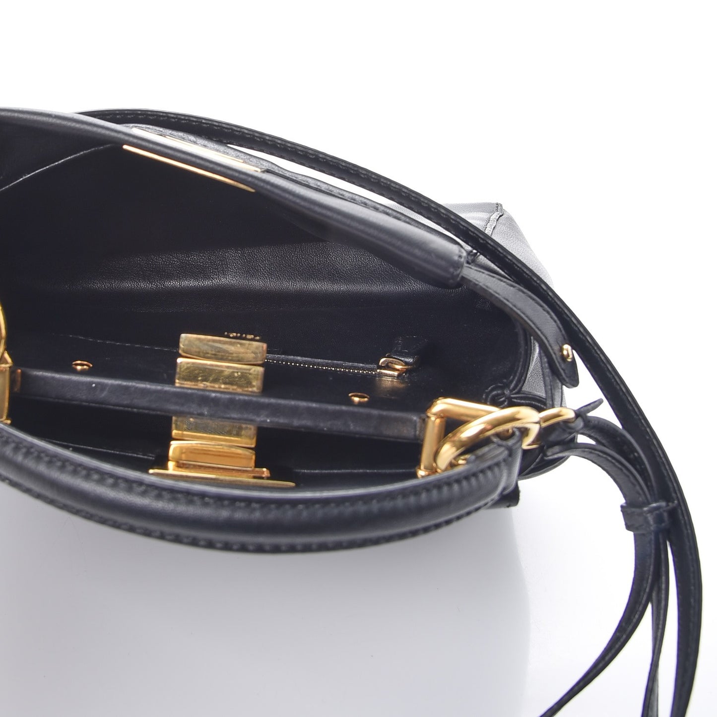 Nappa Mini Peekaboo Iconic Satchel Black