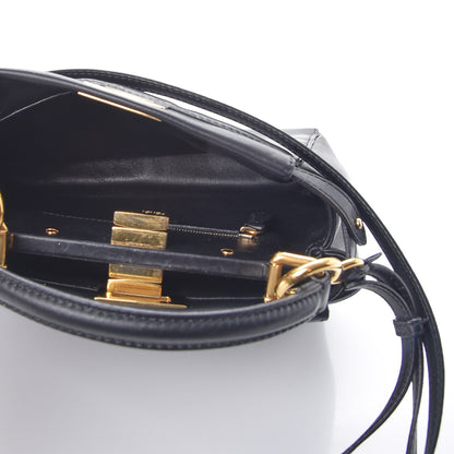 Fendi Nappa Mini Peekaboo Iconic Satchel Black 6 of 9