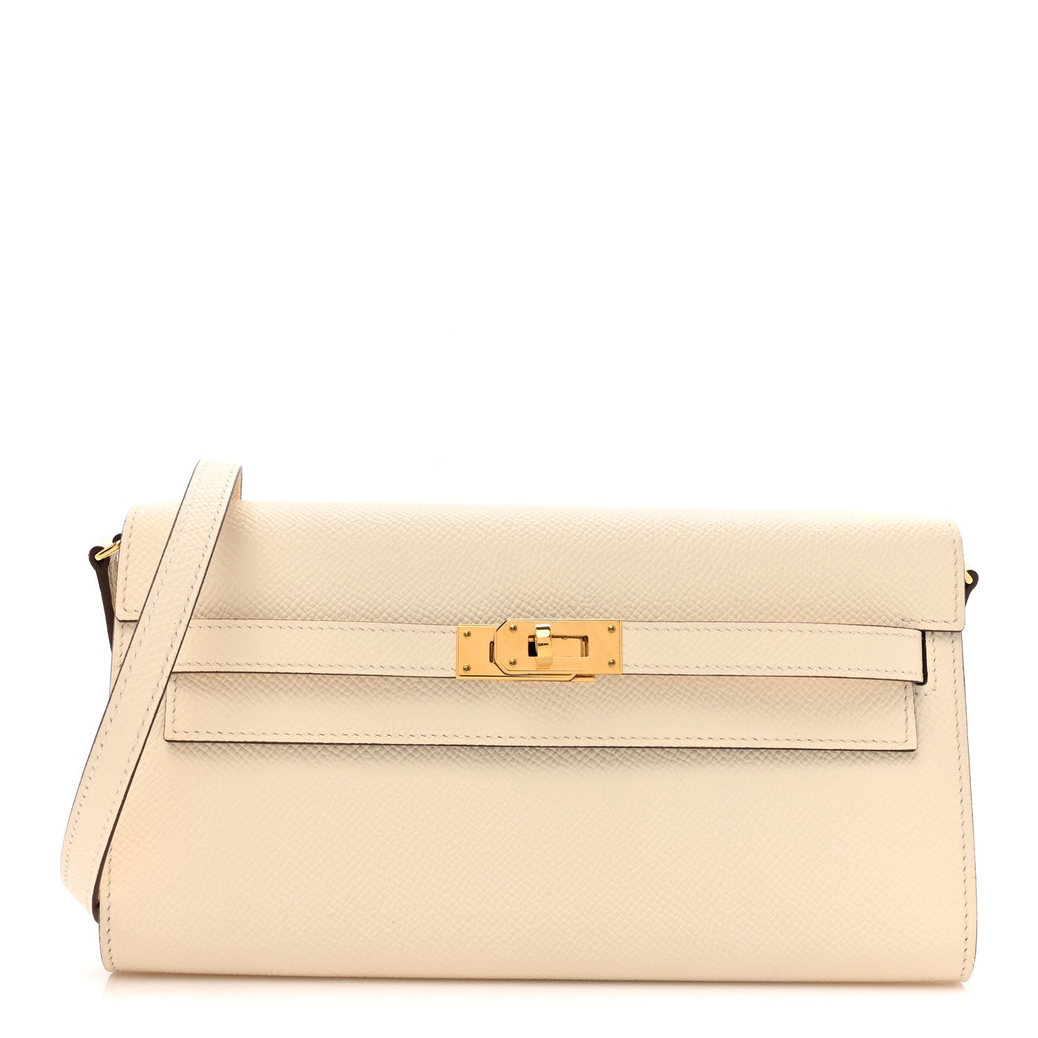 Hermes Epsom Verso Kelly Wallet To Go Nata Sesame 1 of 11