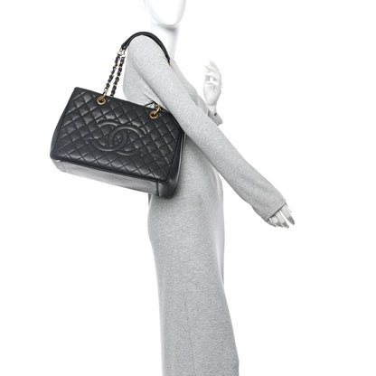 Chanel Caviar Quilted Grand Shopping Tote GST Black 2 of 12