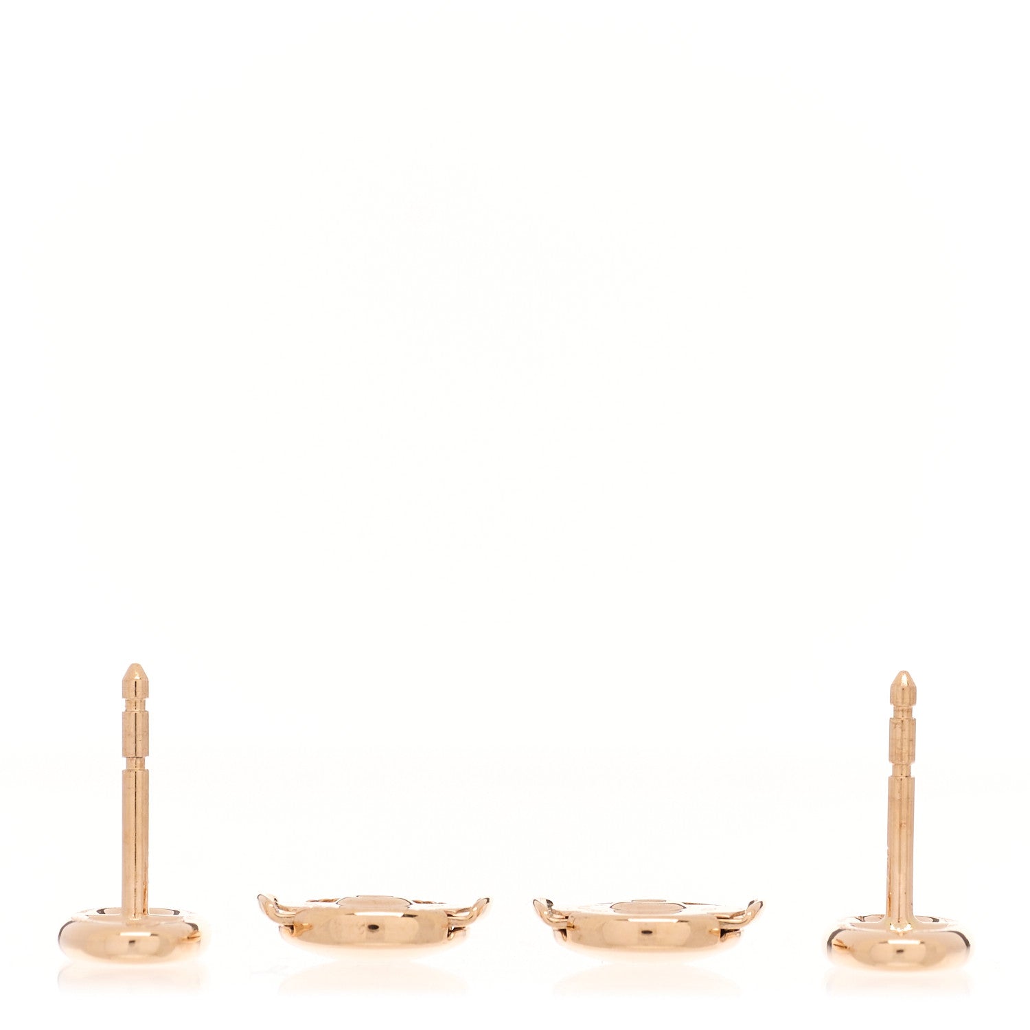 Hermes 18K Rose Gold TPM Farandole Stud Earrings 3 of 5