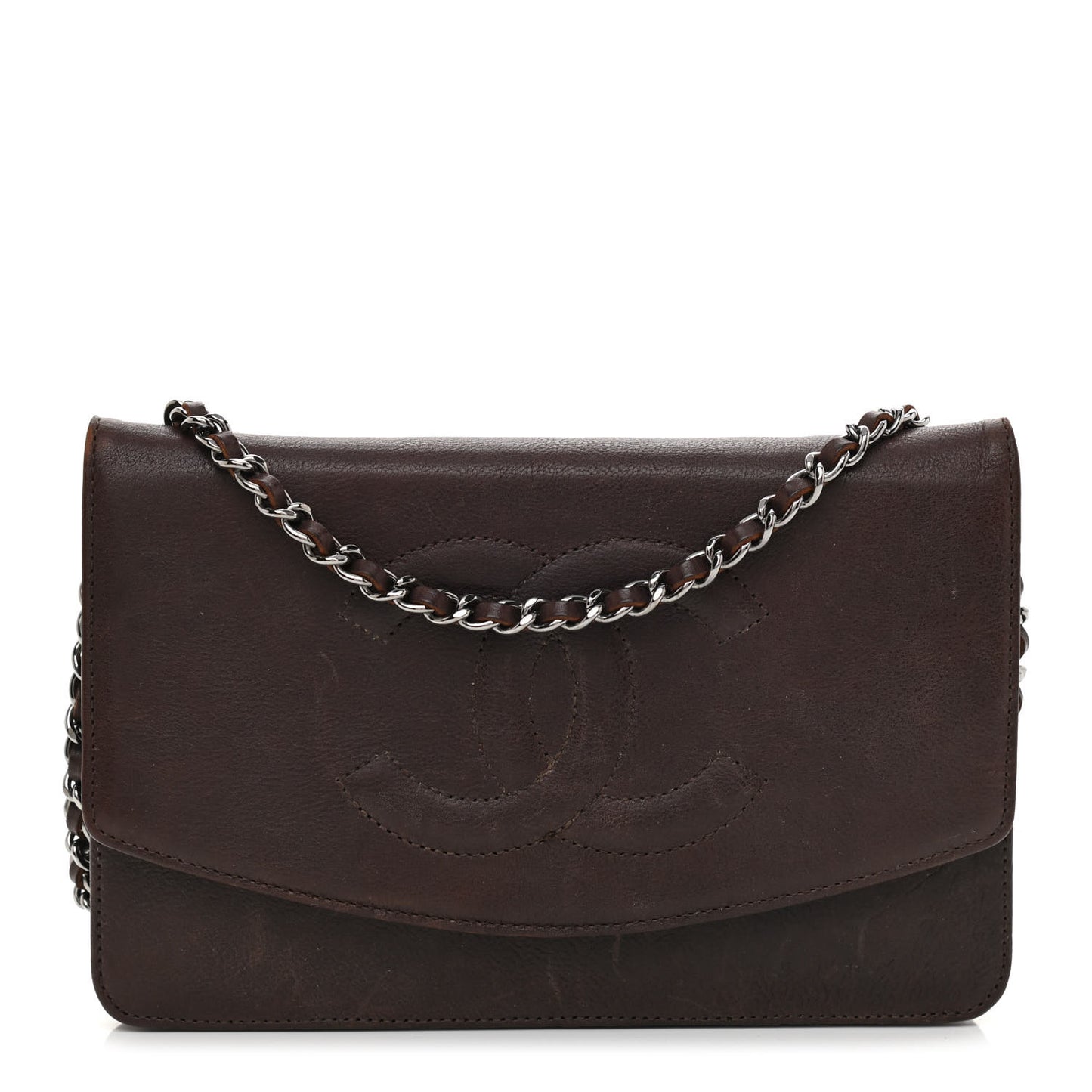 Caviar Timeless CC Wallet On Chain WOC Dark Brown