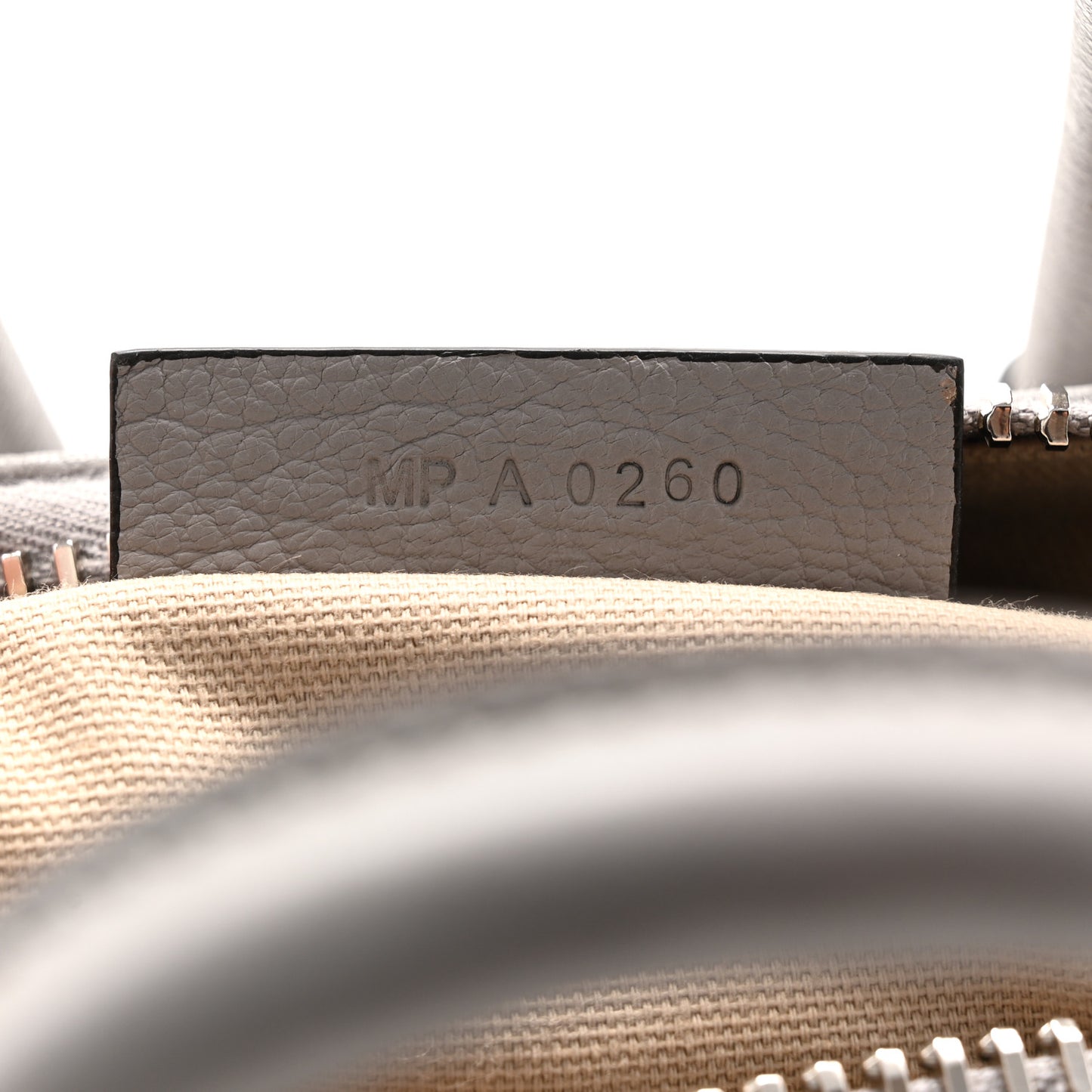 Sugar Goatskin Small Antigona Pearl Grey