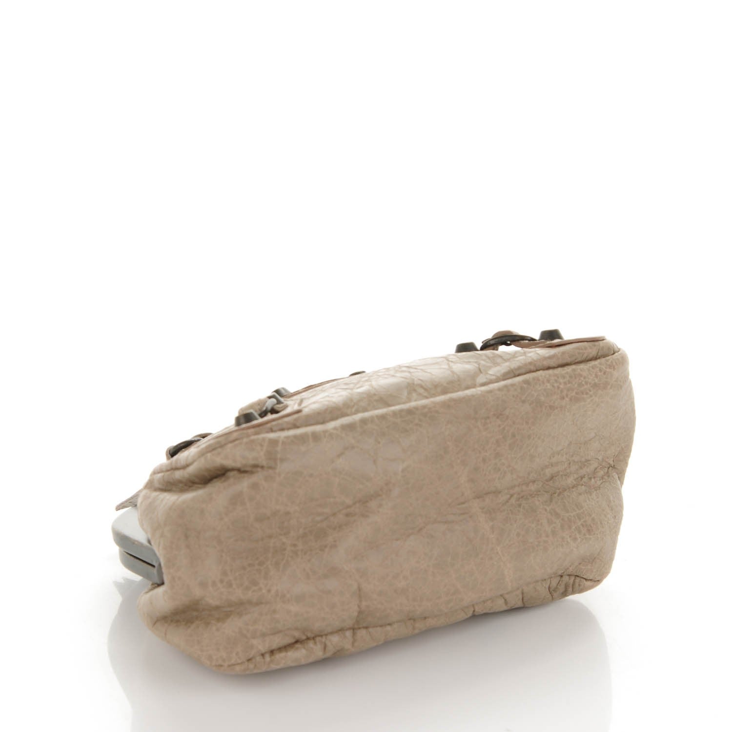 Balenciaga Agneau Classic Hardware Click Coin Purse Gris Poivre 4 of 7