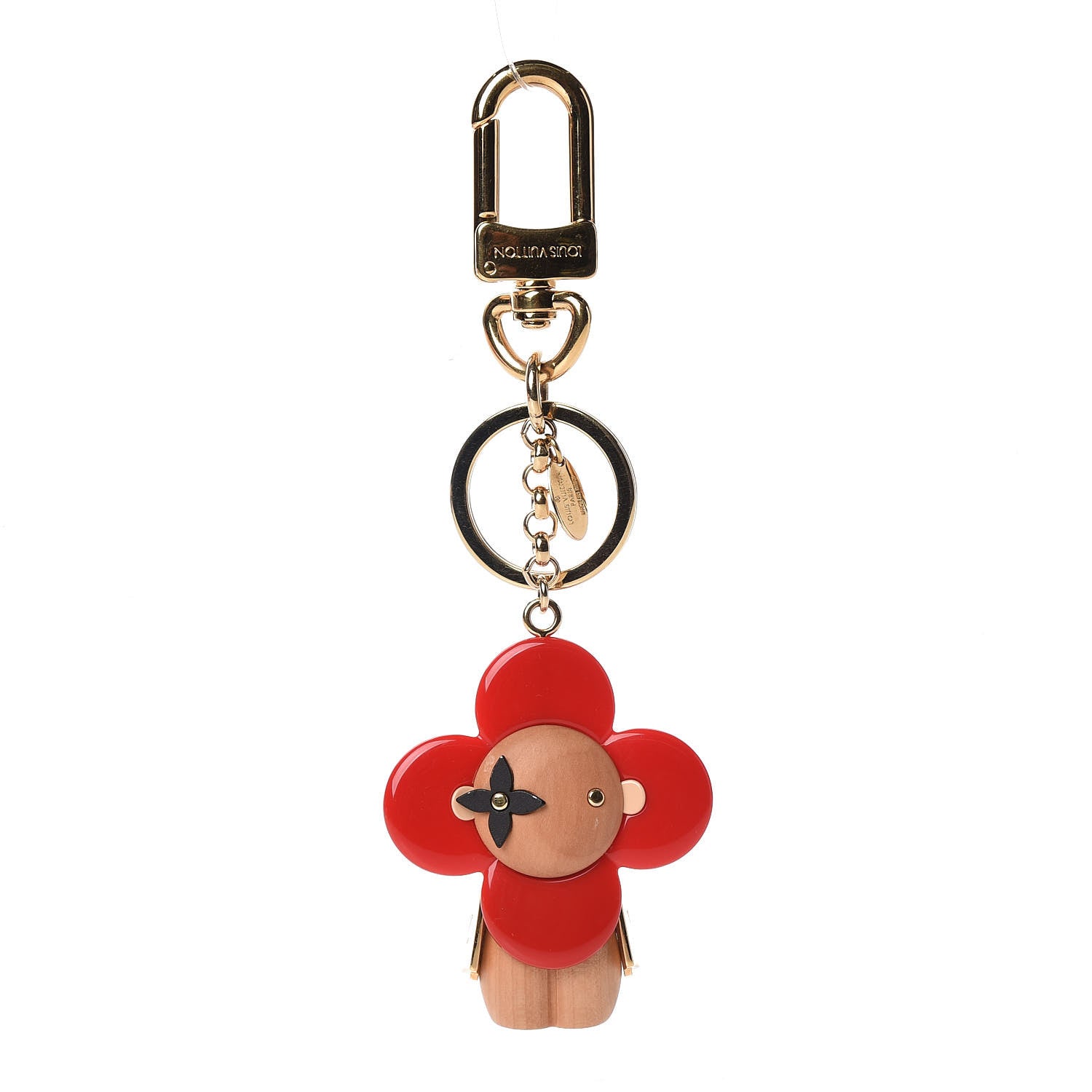 Louis Vuitton Resin Wood Vivienne Bag Charm Red 1 of 4