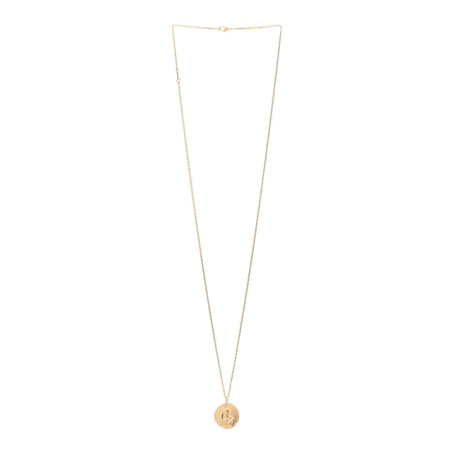 Van Cleef & Arpels 18K Yellow Gold Zodiac Virgo Pendant Necklace 3 of 6
