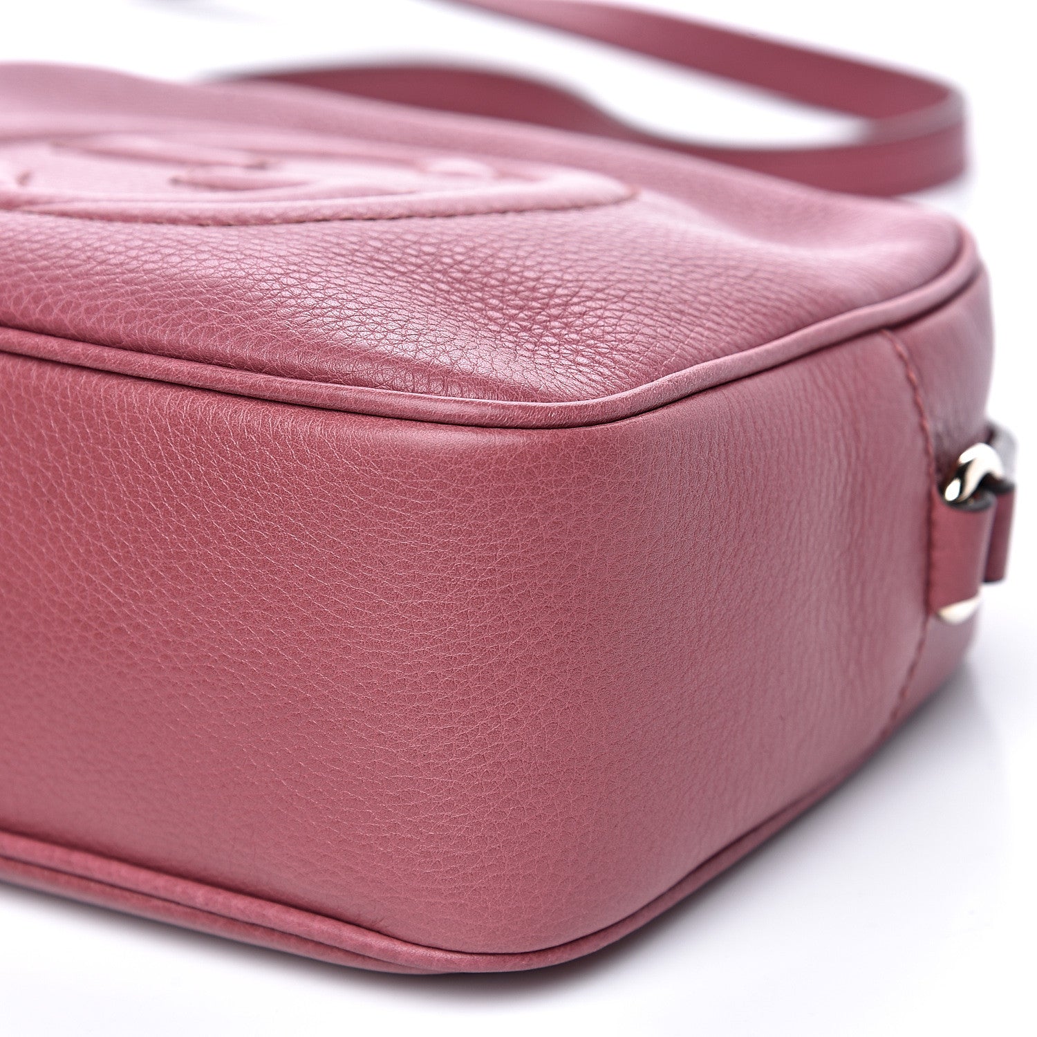 Gucci Pebbled Calfskin Small Soho Disco Bag Peonia Flower 8 of 8
