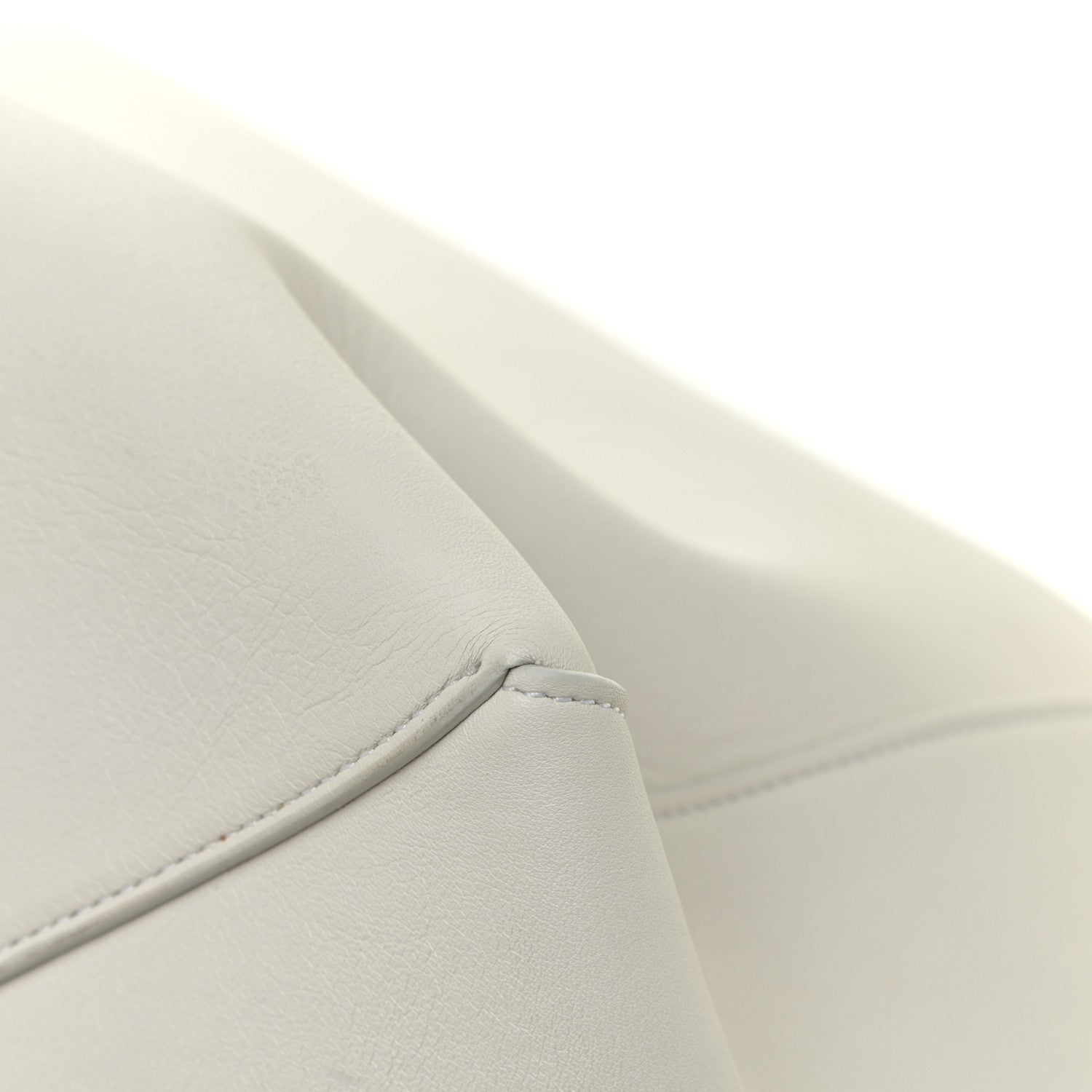 Celine Calfskin Clasp Horizontal Cabas White 17 of 20