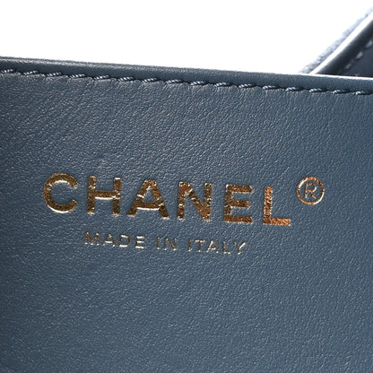 Chanel Suede Quilted Small Chanel 25 Handbag Blue 6 of 11