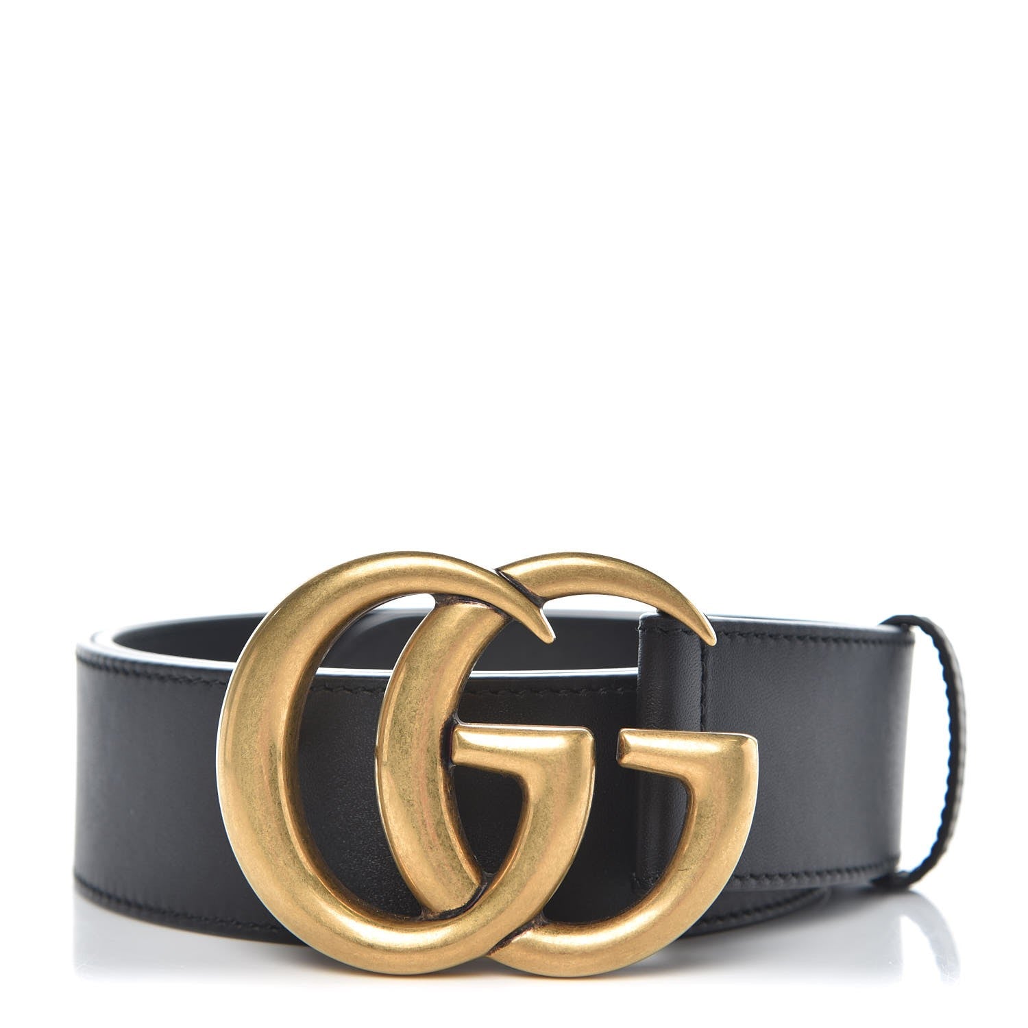 Gucci Calfskin Double G 40mm Belt 85 34 Black 1 of 7