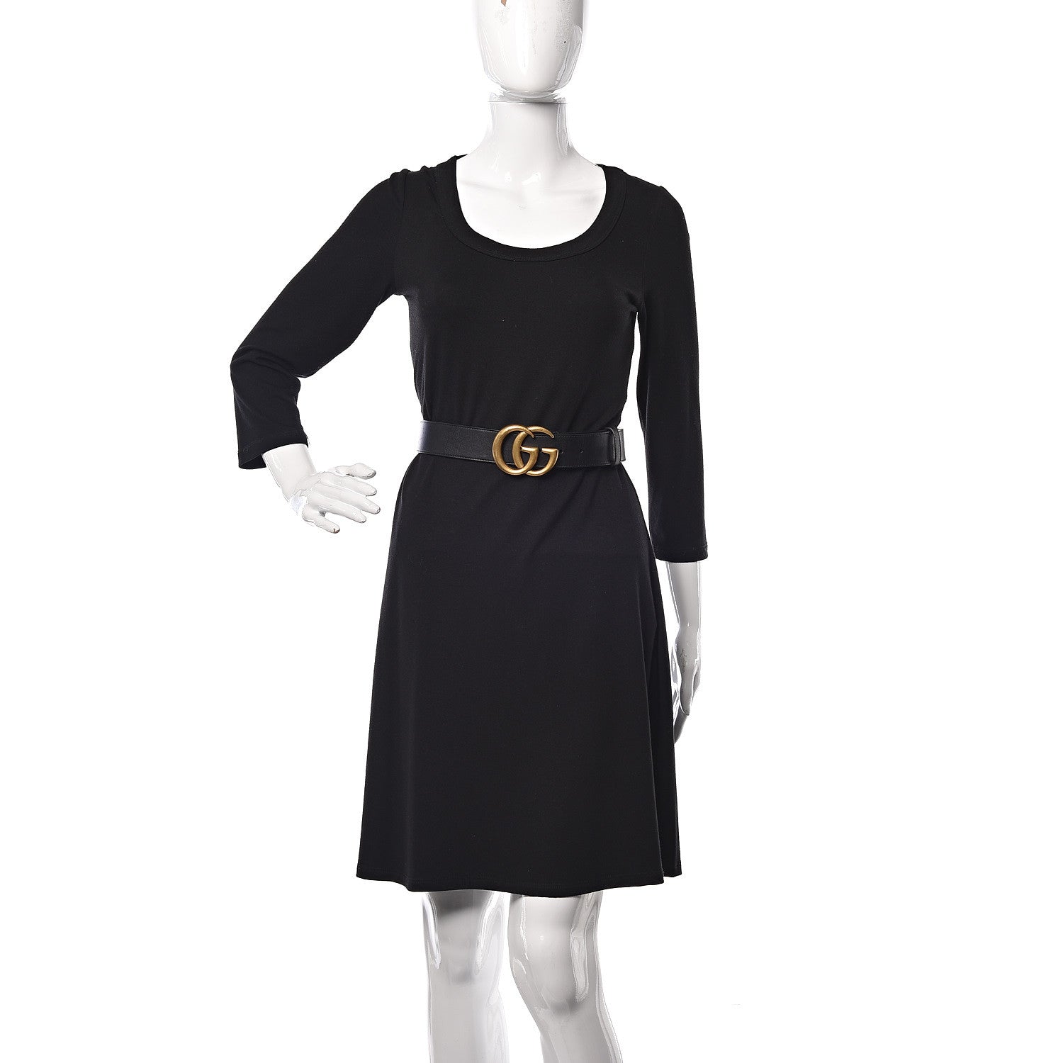Gucci Calfskin Double G 40mm Belt 85 34 Black 2 of 6