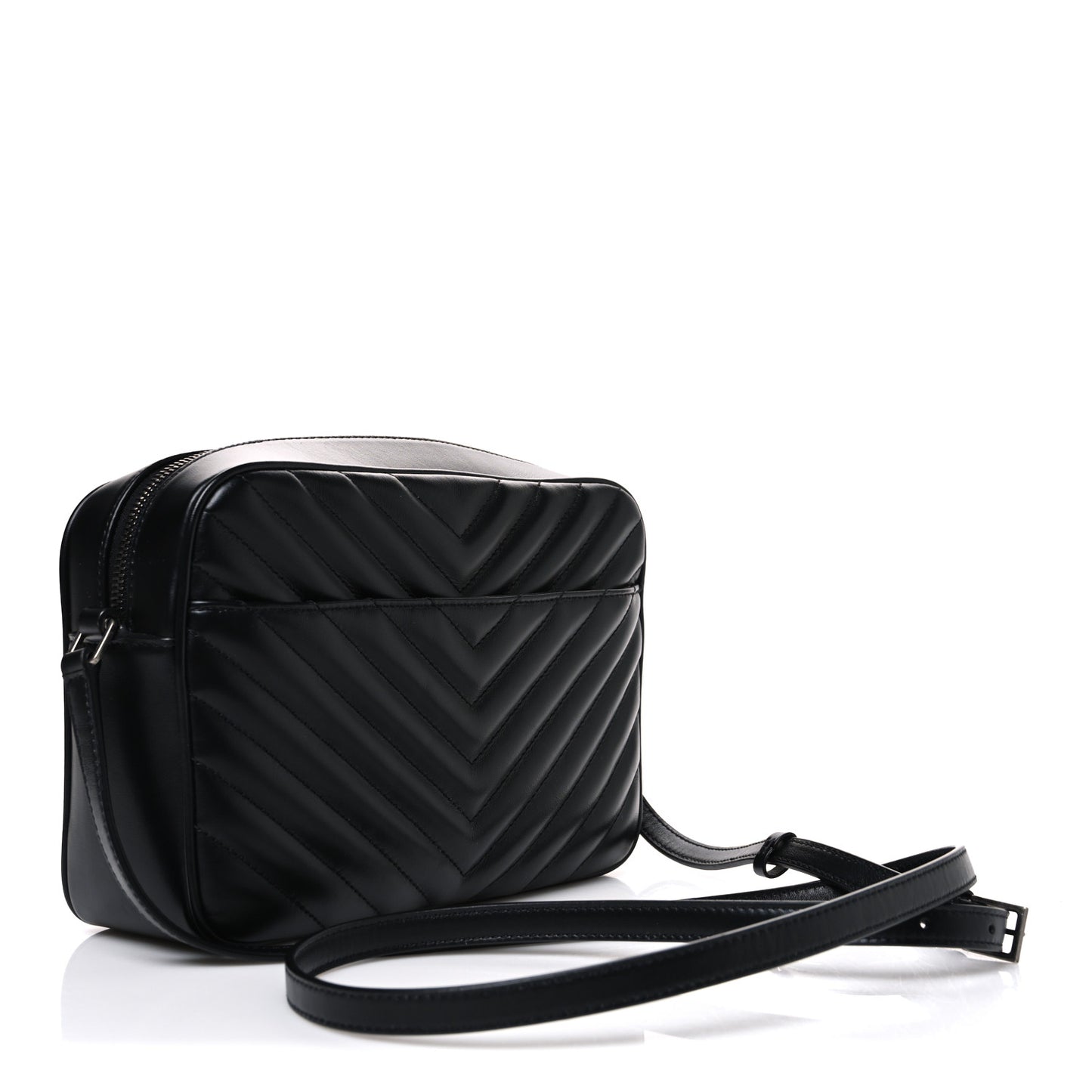 Calfskin Matelasse Monogram Lou Camera Bag Black