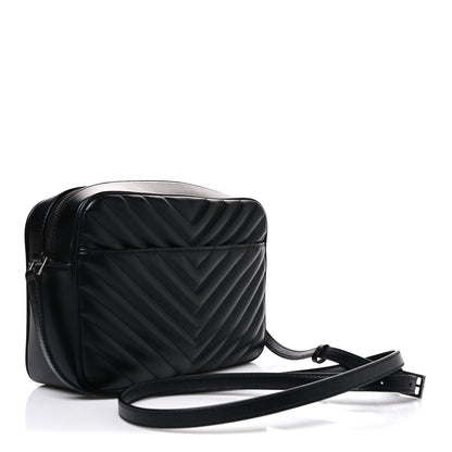 Saint Laurent Calfskin Matelasse Monogram Lou Camera Bag Black 3 of 11
