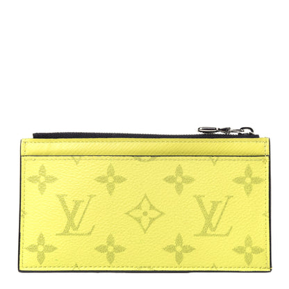 Louis Vuitton Monogram Taiga Coin Card Holder Yellow 1 of 11