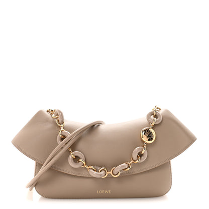 Loewe Smooth Calfskin Donut Chain Medium Ola Shoulder Bag Sand 1 of 10