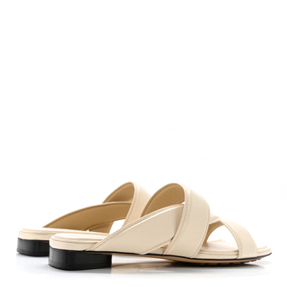 Bottega Veneta Calfskin The Band Flat Sandals 39 Cream 4 of 9