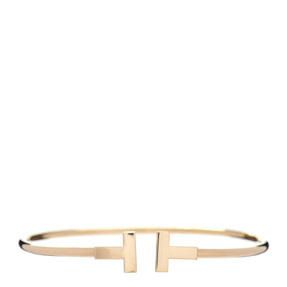 Tiffany 18K Yellow Gold T Wire Bracelet 1 of 5