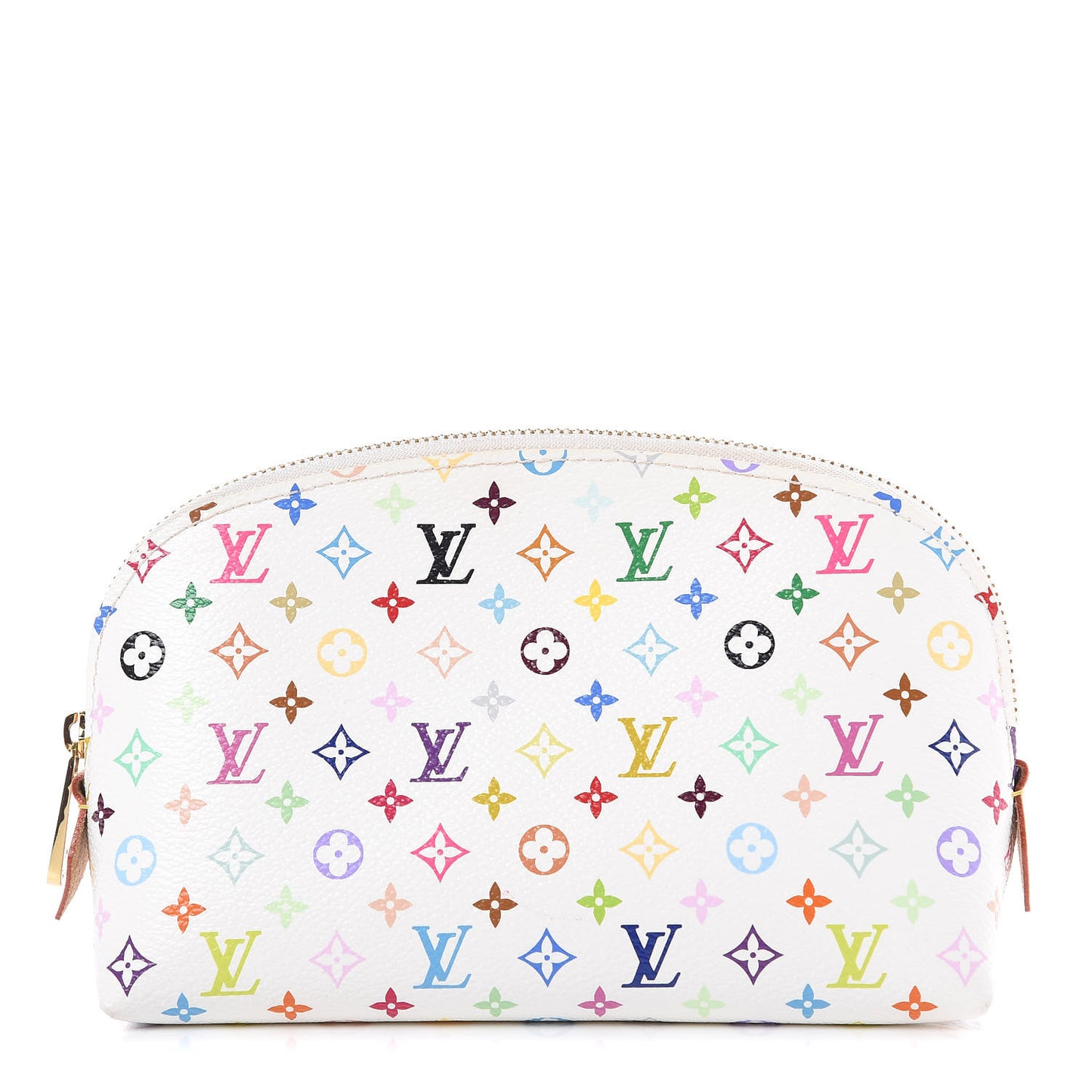 Monogram Multicolor Cosmetic Pouch White Litchi