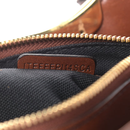 Burberry House Check Bridle Calfskin Hepburn Satchel Tan 8 of 12