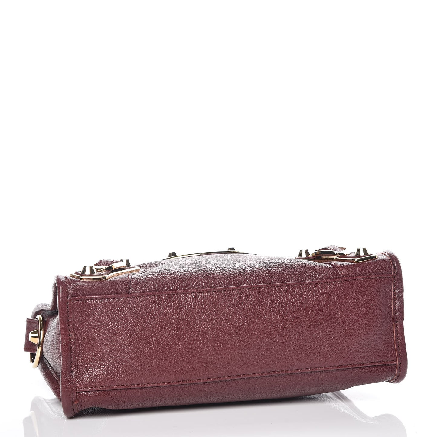 Chevre Gold Metallic Edge Hardware Mini City Cassis