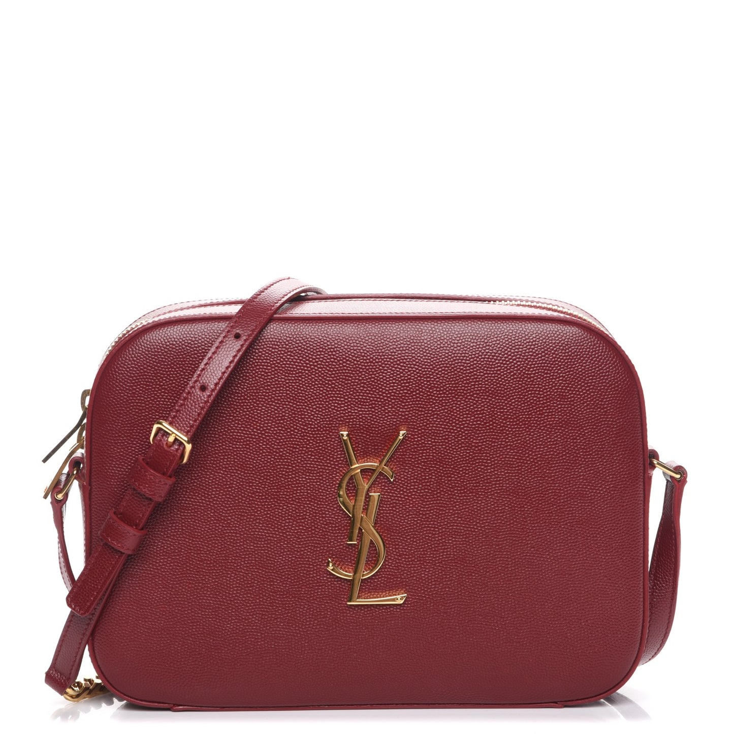 Grain De Poudre Medium Classic Monogram Camera Bag Oxblood