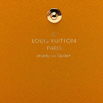 Louis Vuitton Monogram 2022 Christmas Animation Sarah Wallet Yellow 6 of 7