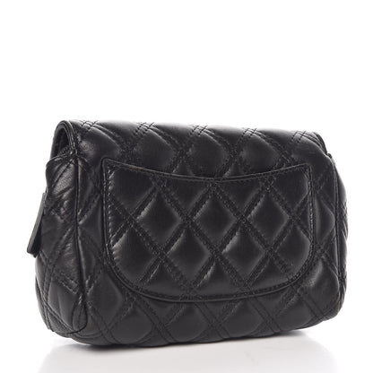Chanel Lambskin Quilted Flap Cosmetic Case Black 3 of 8