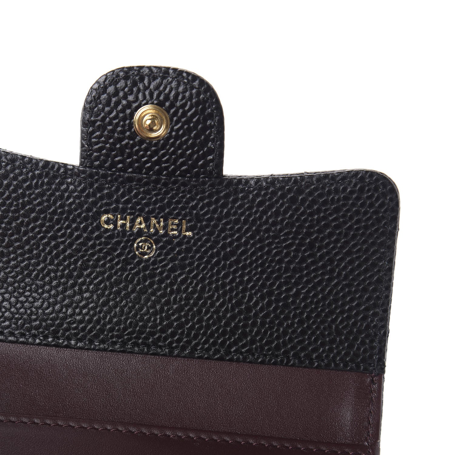 Chanel Caviar Quilted Compact Flap Wallet Black 8 of 10