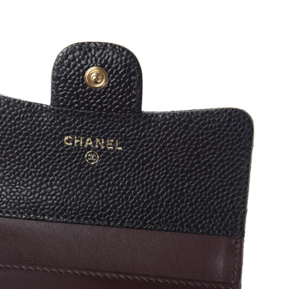 Chanel Caviar Quilted Compact Flap Wallet Black 8 of 10
