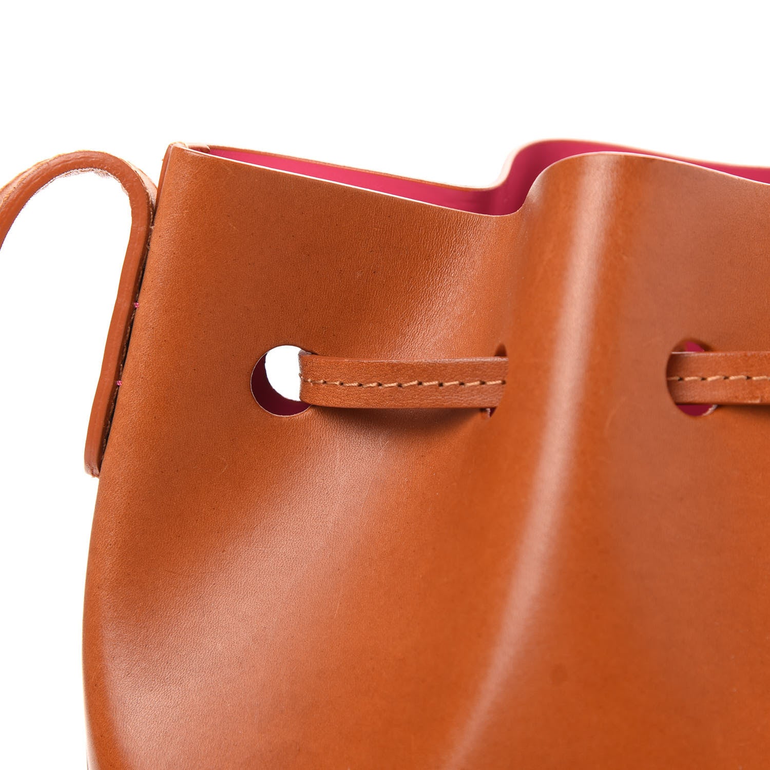 Mansur Gavriel Vegetable Tanned Calfskin Mini Bucket Bag Cammello Dolly 10 of 11