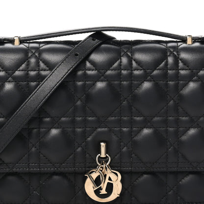 Christian Dior Lambskin Cannage Miss Dior Top Handle Bag Black 6 of 8
