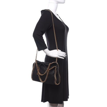 Stella McCartney Shaggy Deer Mini Falabella Shoulder Bag Black 2 of 9