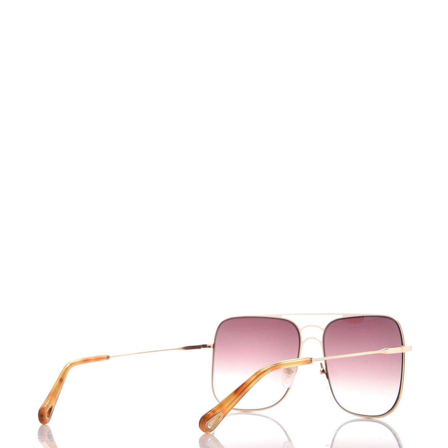 Square Aviator Sunglasses CE 140S Gold