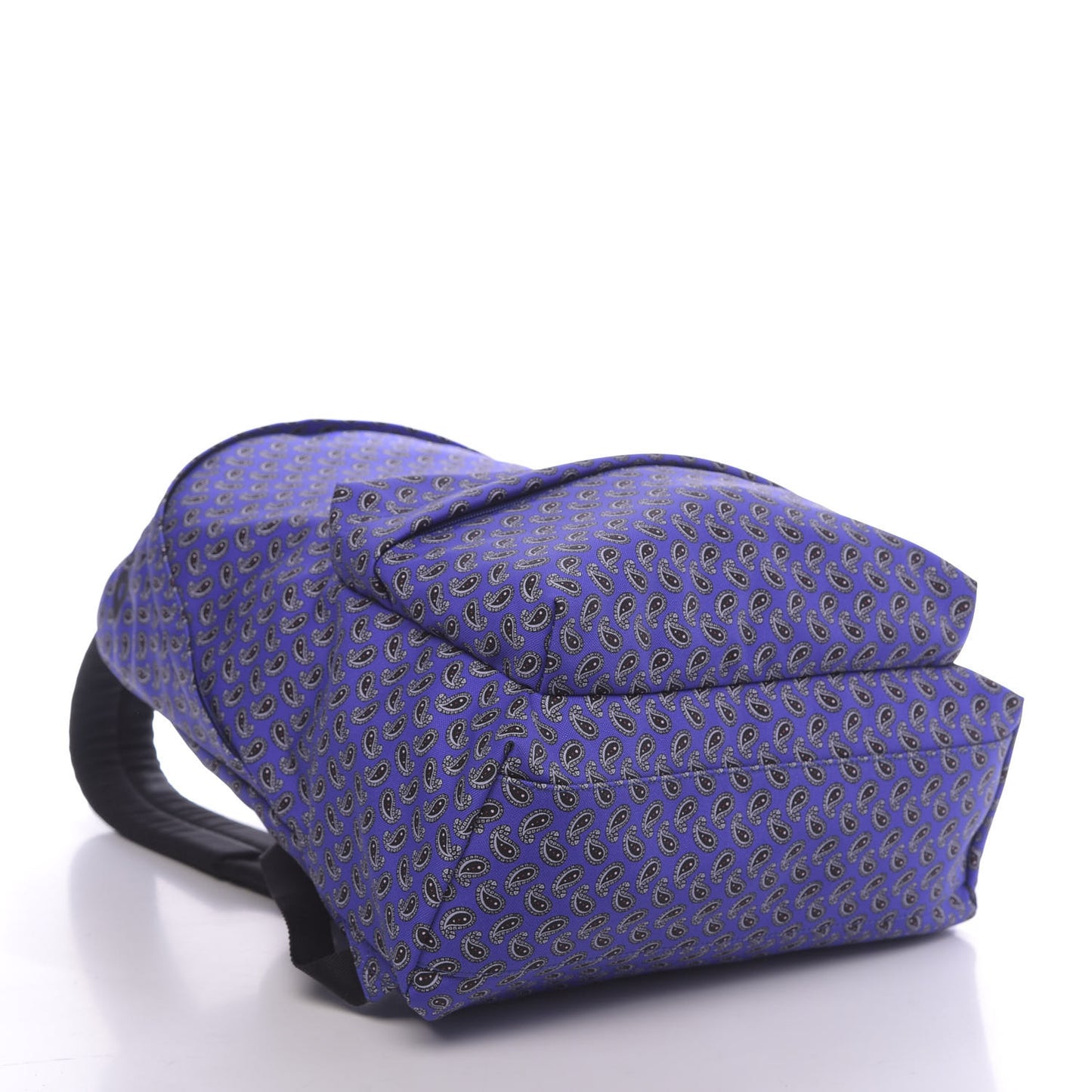 Sport Nylon Logo Paisley Print Wheel Backpack Navy Black