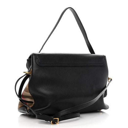 Burberry Derby Calfskin House Check Medium Camberley Black 3 of 9