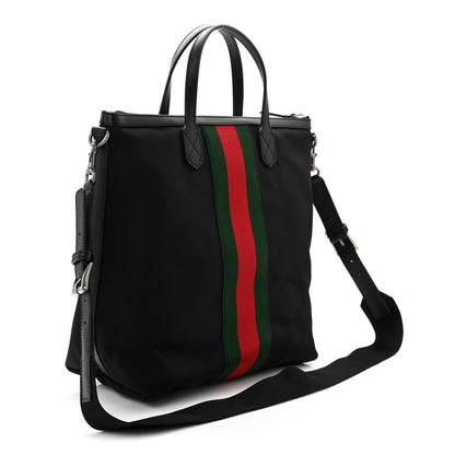 Gucci Techno Canvas Web Top Handle Shoulder Bag Black 4 of 19