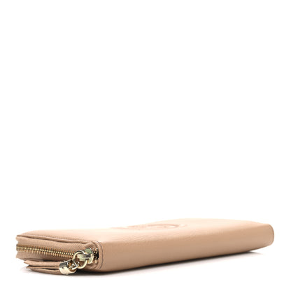 Gucci Pebbled Calfskin Soho Zip Around Wallet Camelia 4 of 7
