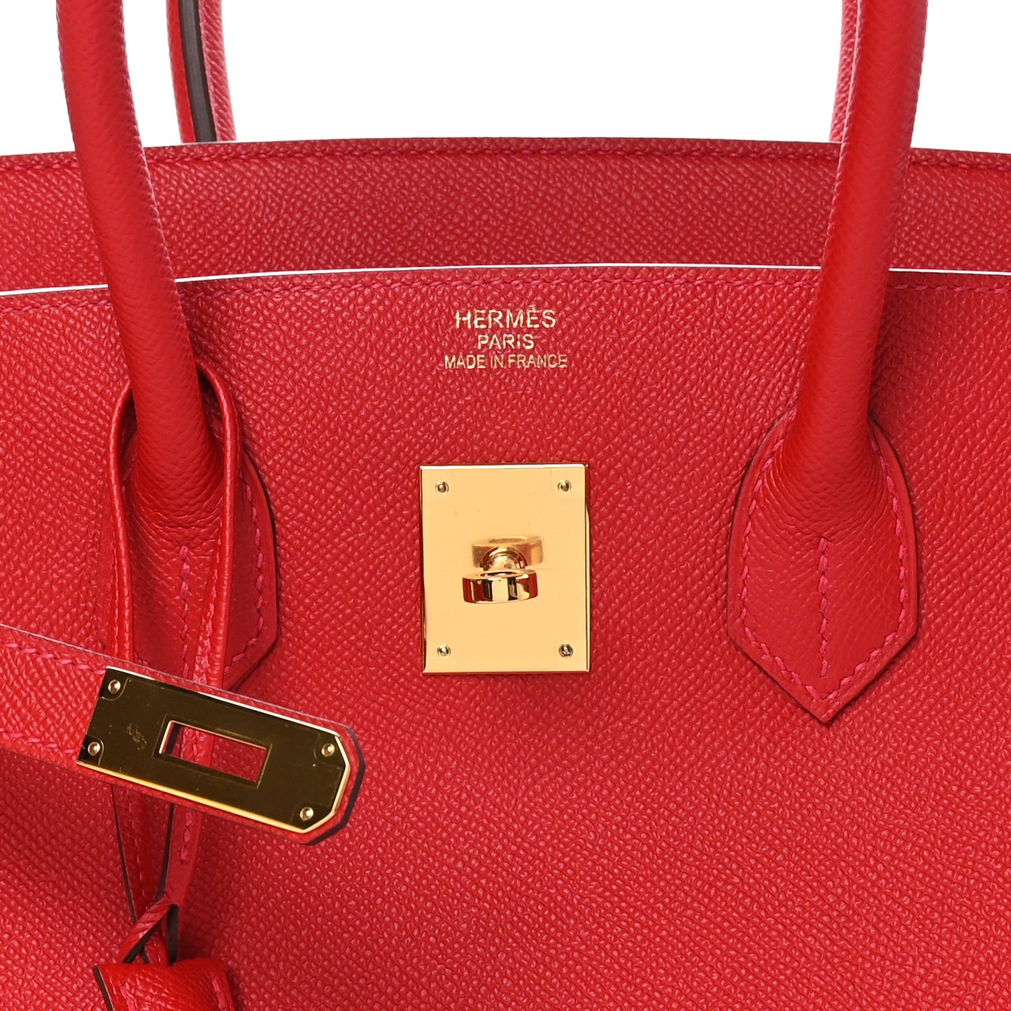 Epsom Birkin 35 Rouge Casaque