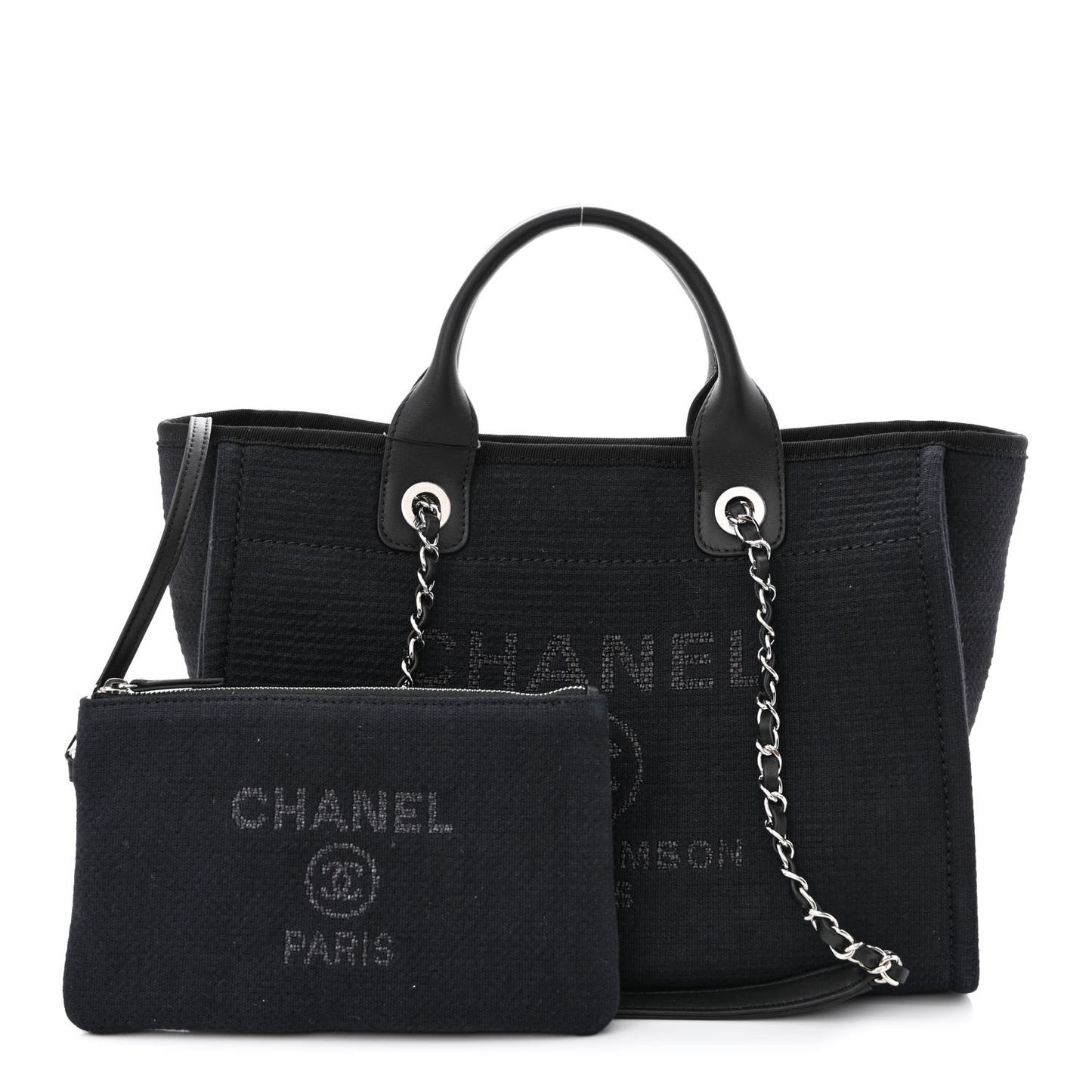 Mixed Fibers Small Deauville Tote Black