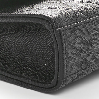 Chanel Caviar Quilted Chain Match Top Handle Phone Holder With Chain Black 9 of 11