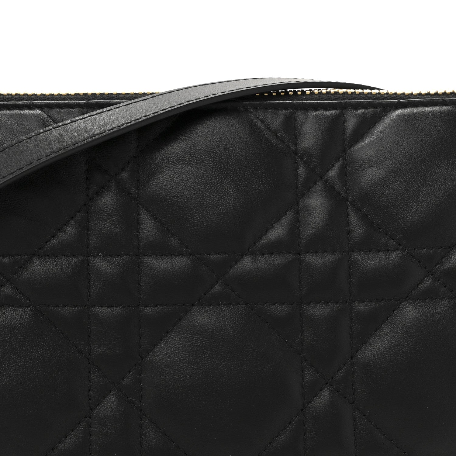 Christian Dior Lambskin Cannage Medium Dior Vibe Hobo Bag Black 8 of 11