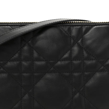 Christian Dior Lambskin Cannage Medium Dior Vibe Hobo Bag Black 8 of 11