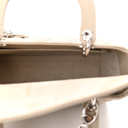 Christian Dior Grained Calfskin Cannage Medium Lady Dior Natural 4 of 9