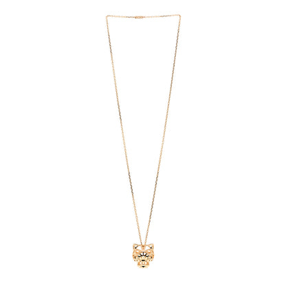 Cartier 18K Yellow Gold Tsavorite Black Onyx Panthere De Cartier Pendant Necklace 3 of 5