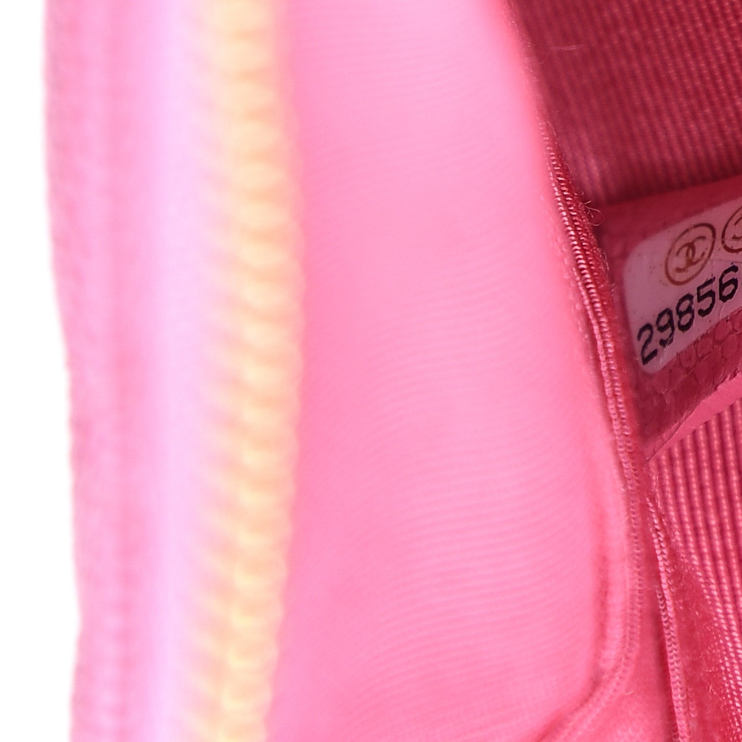 Caviar Quilted Small Pouch Pink