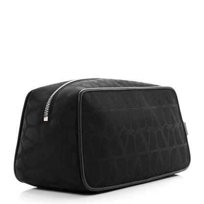 Valentino Garavani Canvas Iconographe Dopp Kit Black 2 of 7