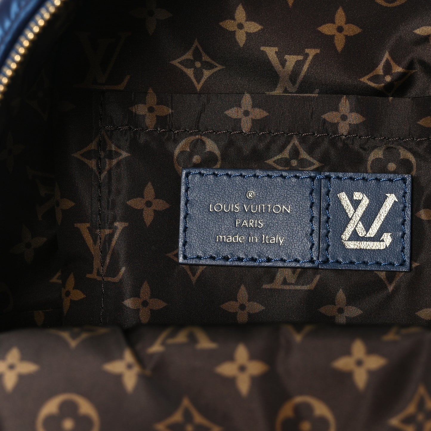Econyl Mini Monogram Pillow Palm Springs Backpack Mini Navy