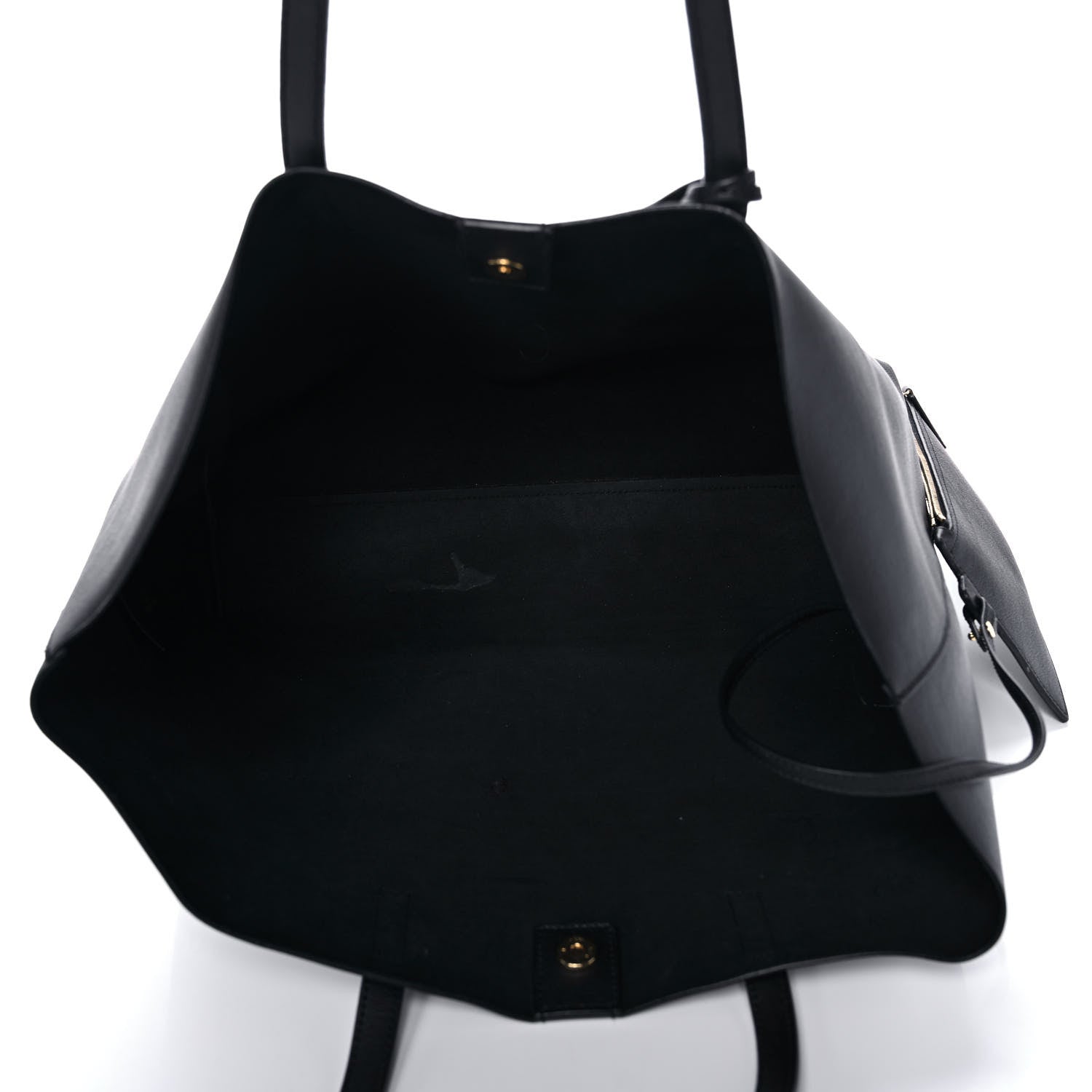 Saint Laurent Calfskin Large Shopping Tote Black 5 of 10